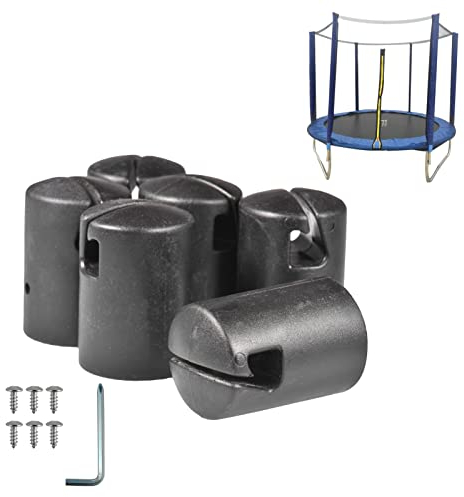 Trampolinkappen, Trampolin Endkappen Pfostenkappen, Schützende Verdickte Trampolin Gehäusestangenkappe, G Förmige Stangenkappe Trampolin Stangenkappe, Mit Schraube Für Flachstahlblech Top System