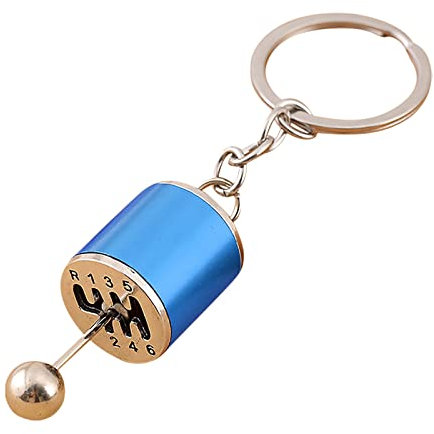 Schlüsselanhänger Personalisiert Metall-Schlüsselanhänger, lustig, poliert, Turbolader, Schlüsselanhänger, Basteln, Anhänger, Schlüsselanhänger, Autoteile, Schlüsselanhänger Football (Blue, One Size)