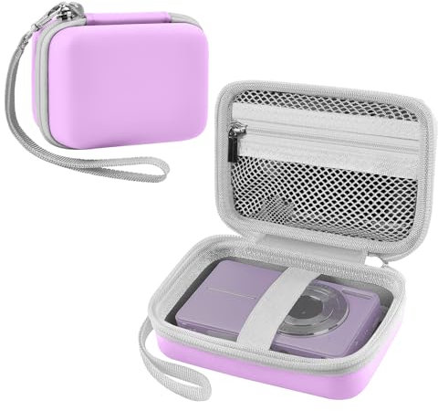 Leayjeen Funda Protectora par Cámara Digital Compacta, Compatible con FAYIBUY/Kodak/Umipyiza/Amdeurdi/Amdeurdi/CCN/DPFIHRGO, Funda Protectora de Bolsa Dura de EVA (Solo Funda) Morado