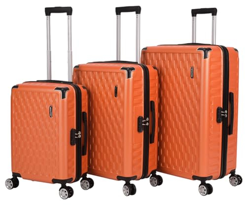 VERTICAL STUDIO 20 24 28 Koffer Reisekoffer 3er-Kofferset Trolley Mehrteilig mit Ziffern Kofferschloss aus Kunststoff (ABS) Vier Rollen (Odense Bronze)