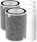 HP201 HP202 Replacement Filter Compatible with Shark HP200 Series, HP302 & HC502 Air Pu-rifier MAX, 3-in-1 H13 Grade HEPA Filter, Part #HE2FKBAS, HE2FKBASMB (2-Pack)