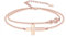 OHAYOO Infinity Armband Damen 925 Sterling Silber Rosegold Armband Unendlichkeitszeichen mit Kreuz Armband Infinity Schmuck Geschenke für Freundin Frauen Mädchen Mama