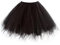 Babyonline tüllrock Damen Fasching kostüm - Karneval Petticoat 50er kurz tütü Rock Erwachsene schwarz