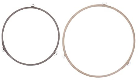 HAKIDZEL 2st Mikrowellenhalterung Mikrowelle Glasplatte Serviertablett Aus Glas Rotierende Walze Mikrowellen-plattenspieler-koppler Microwave Rotating Ring Zubeh?r Plastik Ofen Rollständer