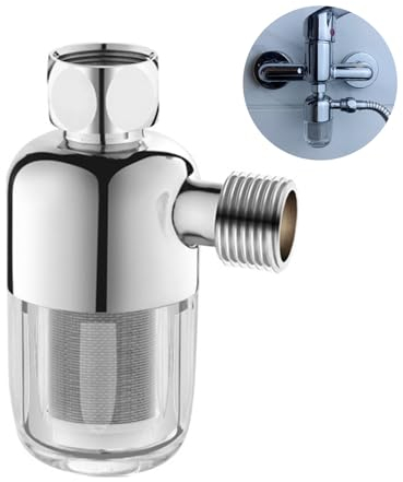 JDBlissful Wasserfilter Dusche, Duschfilter aus Rostfreiem Stahl, Wiederverwendbarer Filter, Filtert Verunreinigungen aus Wassersystemen für Wassererhitzer, Toiletten, Waschmaschinen