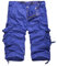Shorts et Bermudas Homme Sport Vintage Bouton Classique Couleur Uni Short Sport Ete Slim Mode Outdoor Pas Cher Bermuda Fete des Peres Short Cargo Homme 3/4 Bleu L