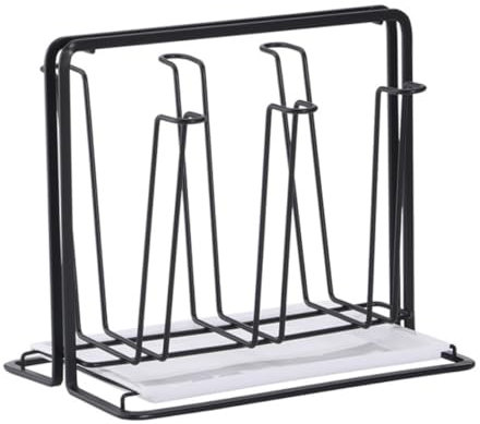 Wedhapy Estante para Secar Botellas De Agua Estante para Secar Tazas Estante para Agua Potable Escurridor De Gafas De Metal Estante para Platos 6 Tazas Estante De Drenaje Al Revés