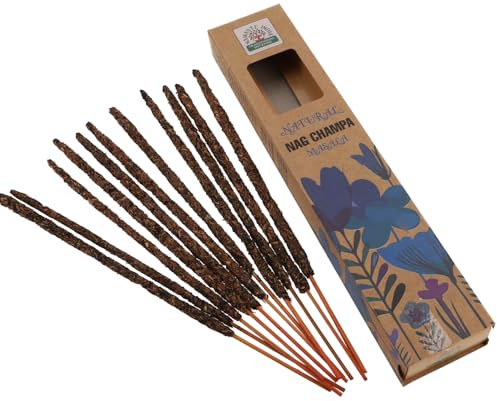 GURU SHOP Natürliche Handgerollte ORKAY Räucherstäbchen aus Süd Indien - Nag Champa Masala, 23x4x2 cm