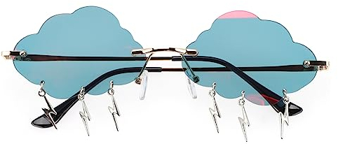 WATIIFUFU Lustige Sonnenbrille Requisiten Wolken Form Sonnenbrille Unisex Party Brille Pc Material Und Komfortabel
