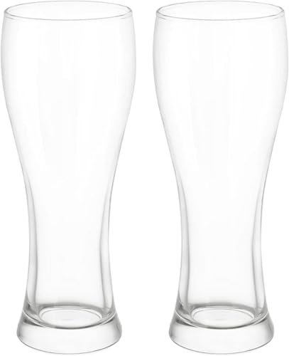 QCKNKMGG Personalised Glass Beer tankard Glass Beer Mugs Big Freezable Glass Mugs 22oz Drinking Mugs Water Cups for Bar Alcohol Beverages Dishwasher Available 2 Pack Beer Stein