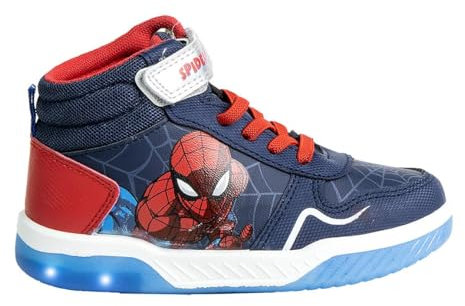 Spiderman Schuhe für Jungen, Schuhe High Top Sneakers, Geschenk für Jungen und Teenager, Größe EU 27