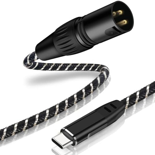 NCGGY USB C to XLR Cable,2M XL-R Male to USB C Converter Adapter,USB Type C to XLR Male Output Stereo Cable for Amplifier, Speaker, Mixer Console, etc