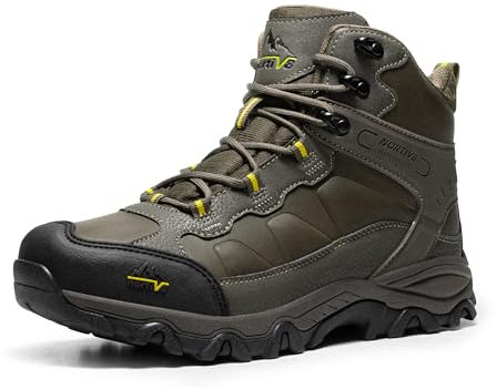 NORTIV 8 Herren-Wanderstiefel, wasserdichte Outdoor-Trekkingstiefel,Size 44.5,Olive,NMUMHB2501
