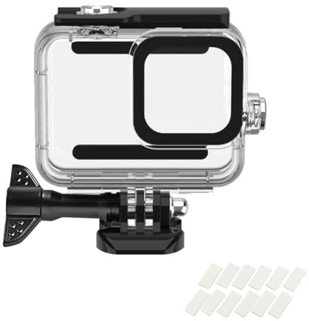 YHTSPORT Custodia Impermeabile per Gopro Hero 13/12/11/10/9 Black, 60M Custodia Subacquea Accessori, Subacquea Diving Trasparente Custodia Protettiva Shell Hero 13 12 11 10 9