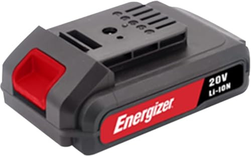 Energizer – Batterie 20V 2Ah Lithium-ION – Recharge Rapide 60 Min – Compatible Tous Outils Energizer – Compacte, Légère et Sécurisée – Protection Anti-surchauffe