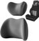 Auto Kopfstütze & Lendenwirbelstützkissen, Auto Lendenwirbelstütze und Nackenkissen Kit, Nackenkissen, ergonomische Sitzkopfstütze Kissen, Memory Foam & Atmungsaktiv