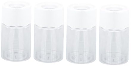 ibasenice 4stücke Klare Blumentöpfe Transparente Anzuchttöpfe Für Hydrokultur Garten Balkon Pflanzen Töpfe Für Keimung Sukkulenten