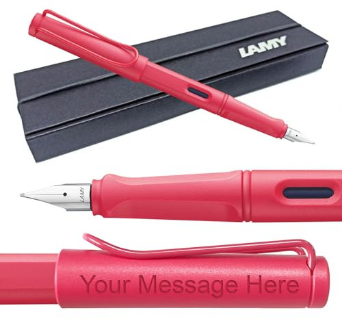 Füllfederhalter Lamy Safari – Personalisiert mit Gravur (Kursiv 1,5 mm Feder, Sonnenuntergang (2025 Special))