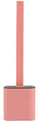 Silicone Toilet Brush Flat Head Flexible Soft Bristles Brush with Holder Set Cleaning Brush for WC Accessories Toilet Plunger Bathroom Accessories silk pillowcase