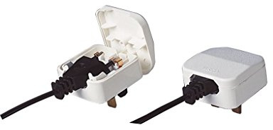 Euro Converter Plug, White