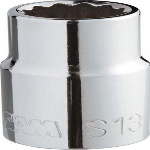 SAM Outillage S-21 Douille courte 1/2 12 Pans de 21 mm