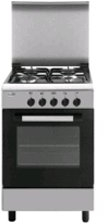 Glem cucina 53x50 4f/gas forno elettr. valvolati inox