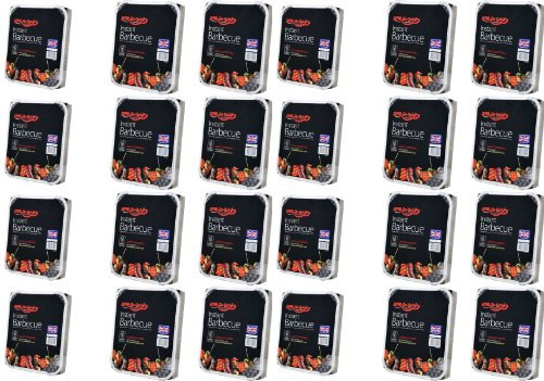 Holland Plastics 24 X Bar-Be-Quick Instant Barbecue packs- Each pack feeds 4 people-World's best brand leading disposable BBQ