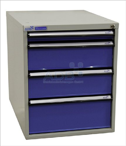 ADB Schubladenbox 650 mm Variable Schubladeneinteilung zur Auswahl, Anzahl Schubladen:4 Schubladen