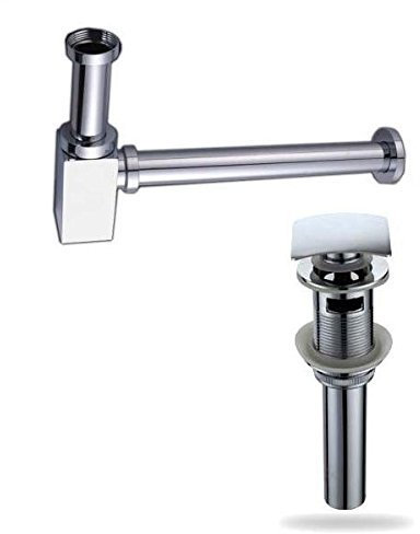 Juego de 2 – Sifón & Válvula de desagüe Push Open técnica | rebosadero