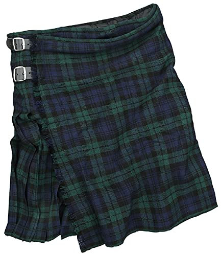 Black Premium by EMP Herren grün-blaues Kult Tartan Kilt größenverstellbar XL