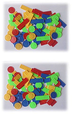 Equilibre et Aventure 200 jetons Plastiques pour Tout Jeu de Cartes : Poker, belote, Piquet, Manille, coinche, Bataille, menteur, soufflette, big up, Jeu des Chevaliers, Maitre du Jeu, biskit...