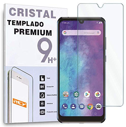 REY Protector de Pantalla para ZTE Blade A5 2020 - ZTE Blade A7 Prime, Cristal Vidrio Templado Premium