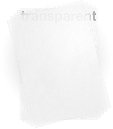100 Blatt Transparentpapier Zanders T2000 DIN A4 100 g/qm Super Qualität klar-weiß durchscheinend