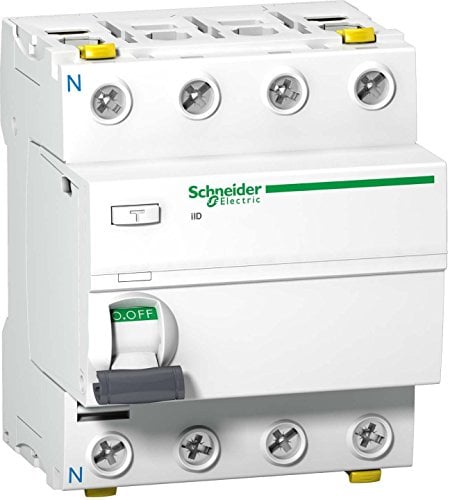 Schneider a9z24425 – Interruptor de Corriente de Error IID, 4P, 25 A, 300 mA, Tipo A