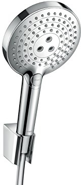 hansgrohe Raindance Select S 120 Duschkopf inkl. Duschkopfhalterung, 3 Strahlarten, Chrom