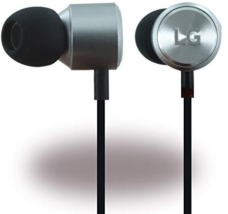 LG Quadbeat3 Auricolari in Ear, Nero/Argento
