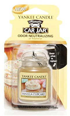 Yankee Candle Car Jar Ultimate profumatore per auto, Cupcake alla vaniglia