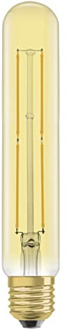 Osram LED Vintage Edition 1906 Lampe, in Röhrenform mit E27-Sockel, nicht dimmbar, 5 W = 35 W, Klar, Warmweiß - 2000 Kelvin, 1er-Pack [Energieklasse A+]