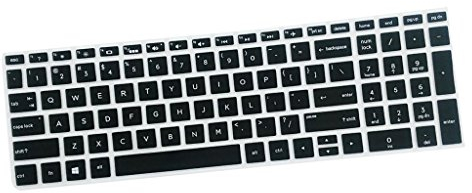 Sharplace Keyboard Cover Silicone Skin For 15.6 inch BF Laptop Black