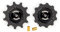 ELVEDES 1 Kit de Galets de derailleur ELVEDES 2 x 11 Dents roulements annulaires INOX INCL. Bushing ABEC 5 Galets de Dérailleur Cycle Noir