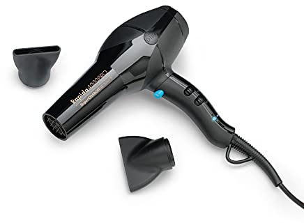 Diva Styling Rapida 4000 Pro Föhn - Haartrockner - 4 Hitze- und 2 Gebläsestufen - Mit Cool-Shot - Langlebiger AC-Motor, schwarz