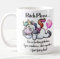 Vixar Taza de cerámica blanca o rosa con texto en inglés Bitch Please I'm So Fabulous Unicornio para oficina, cumpleaños, Navidad, café, regalo de taza de té (blanco)