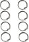 Ximoon 8 Pack N078434 Springs Replacement for Dewalt 20 V Impact Driver Porter Cable DC825 DCF885 Spring