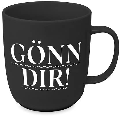 Design Porzellantasse Tasse Henkelbecher Kaffee-Becher 350ml - Gönn Dir