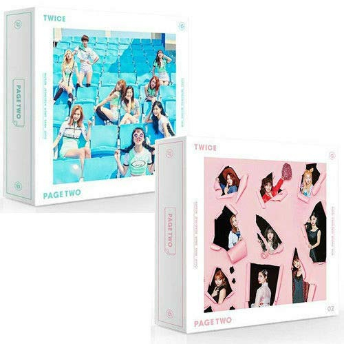 TWICE PAGE TWO 2nd Mini Album RANDOM CD+Photo Book+1p Garland+1p Lenticular Card+1p Lenticular Card Holder+3p Photo Card+Tracking Number K-POP SEALED