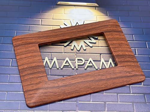 TOT ELECTRIC Placche compatibili con BTicino MATIX 3 4 6 posti vari colori MODULI PLACCA per supporti 503SA (3 Posti, T10 - Legno Radica)
