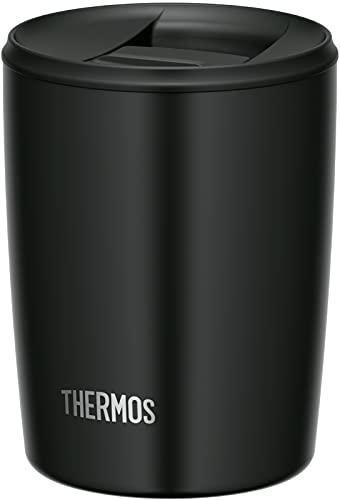 Thermos JDP-300 BK Vacuum Insulated Tumbler with Lid, 10.1 fl oz (300 ml), Black