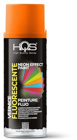 HQS High Quality Spray Bombe aérosol 400 ml Fluo, Orange