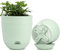 QCQHDU Lot de 3 Pots de Fleurs à arrosage Automatique avec Soucoupe Profonde pour intérieur et extérieur Vert 15,2 cm…