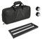 Btuty Gitarreneffekt-Pedalboard aus Aluminiumlegierung, 49,7 x 19,5 cm, mit Tragetasche